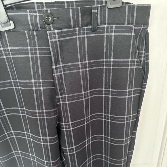 Grey checked tailored skinny trousers size XL - Picture 5 of 11